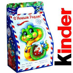 Детский подарок на Новый Год в жестяной упаковке весом 335 грамм по цене 1312 руб в Чегеме
